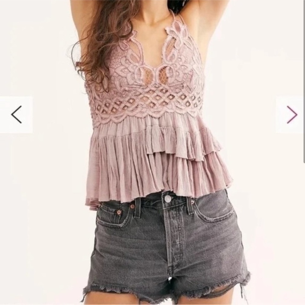 Free People Adella Cami, Mauve, Small, NWT